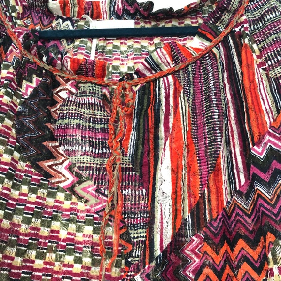 Diktons Barcelona Boho Top Blouse Size 6 - Picture 2 of 11